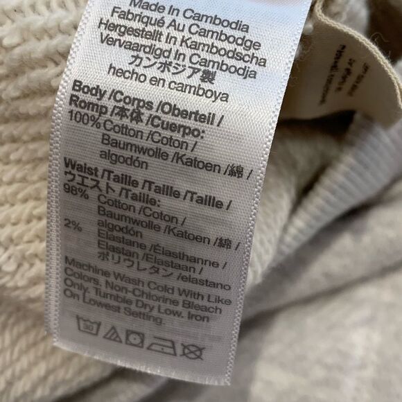 Madewell MWL Heather Gray Airyterry Stitched Pocket Sweat Shorts - Picture 7 of 8